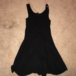 Plain black dress